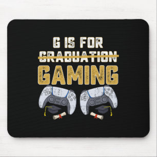 G is voor gaming leuk school Afstuderen gamer boy Muismat