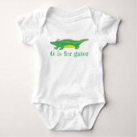 G is voor Gator Green Alligator Crocodile
