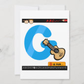 G is voor gitaar kaart (Voorkant)