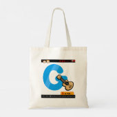 G is voor gitaar tote bag (Achterkant)