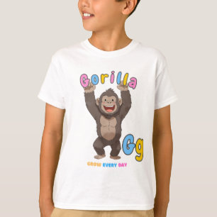 "G is voor Gorilla" Alfabet T-shirt - elke dag gro