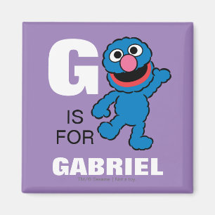 G is voor Grover Voeg je naam toe Magneet