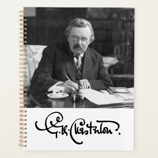 G. K. Chesterton au Carnet du travail (Devant)