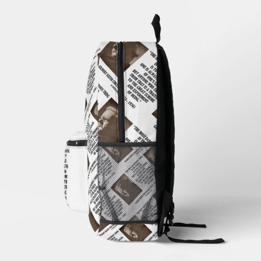 G.K. Chesterton Great Scheme Experiment Of Bedrukte Rugzak (Rechts)