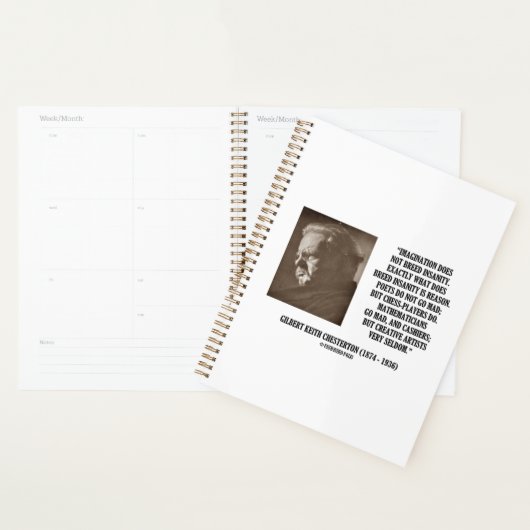 G.K. Chesterton Imagination folie Créative (Devant avec enveloppe)