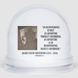G.K. Chesterton ongemak Adventure Sneeuwbol