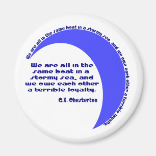 G. K. Chesterton Stormachtige Zee Magneet