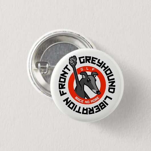 G.L.F. RONDE BUTTON 3,2 CM (Voorkant /achterkant)