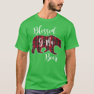 G-Ma Beer Rood Tartan Pset Grandma Gift T-shirt