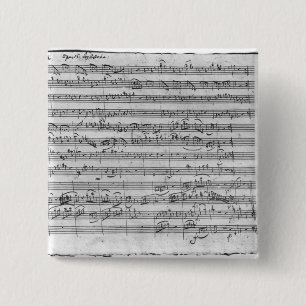 G major for violin, harpsichord en violoncello 3 vierkante button 5,1 cm