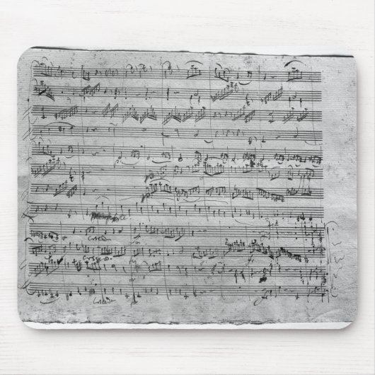 G major voor violine, harpsichord en violoncello muismat (Voorkant)