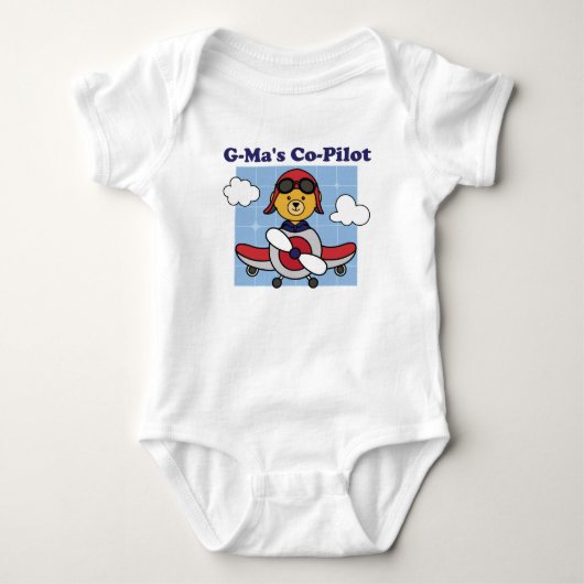 G-Ma's Co-Pilot - Lief Vliegtuig Romper (Voorkant)