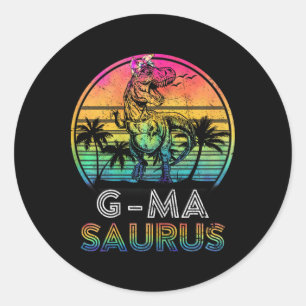 G-masaurus Dinosaur G-ma Saurus Family Matching Ti Ronde Sticker