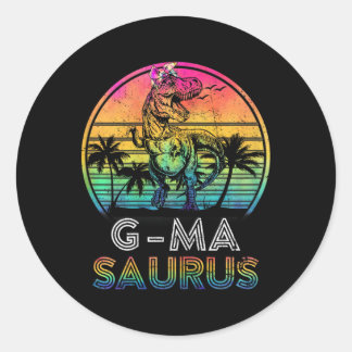 G-masaurus Dinosaur G-ma Saurus Family Matching Ti Ronde Sticker