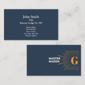 G Masonic Visitekaartje (Voorkant / Achterkant)