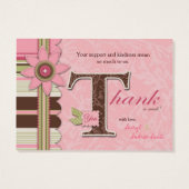 G Meisje TY Gift Label Visitekaartje (Achterkant)