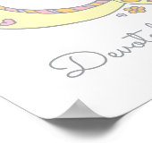 G monogram art Gabriella meisjes naam poster (Hoek)