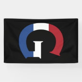 G Monogram bedekt op NLD-vlag op bk-bubcnt Spandoek (Horizontaal)