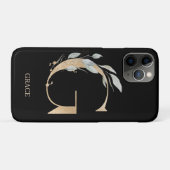 G Monogram Floral Aangepast Case-Mate iPhone Case (Achterkant (horizontaal))