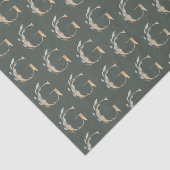 G Monogram Floral Tissuepapier (Detail)