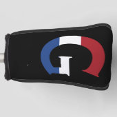 G Monogram overlay op NLD Vlag op bk pct Golfheadcover (Voorkant)