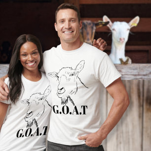 G.O.A.T citeert grappige geitentekening T-shirt