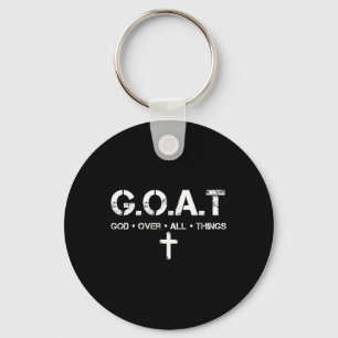 G.o.a.t God Boven Alles Christelijke Bijbelspreuk  Sleutelhanger