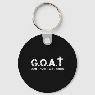 G.o.a.t God Boven Alles Christelijke Bijbelspreuk Sleutelhanger