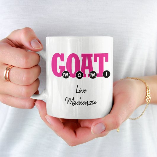 G.O.A.T. MOM! - Kute voor mam grafische afdrukken Koffiemok