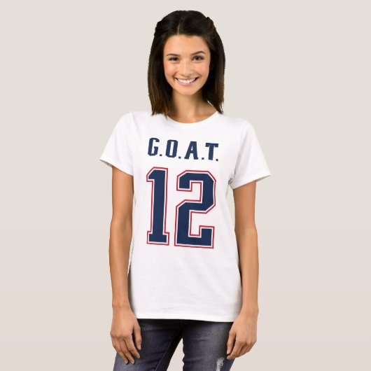 G.O.A.T. Nummer 12 T-shirt (Voorkant volledig)