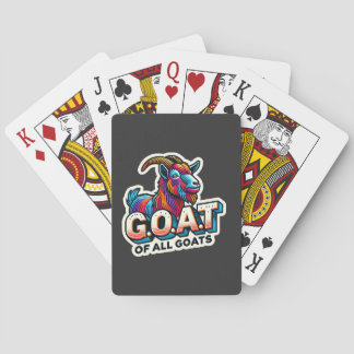 G.O.A.T. van alle geiten - Majestueuze kleurrijke Pokerkaarten