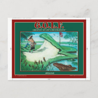 G.O.L.F. GROOTSTE VAN DE GROOTSTE FRUSTRATIES VAN  BRIEFKAART