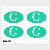 G OVALE STICKER (Vel)