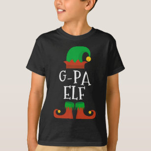 G-PA Elf Kerstmis Bijpassende Familie Grappige Pyj T-shirt
