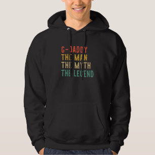 G Papa De Man De Mythe De Legende Vintage Retro Hoodie