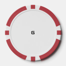 G POKER CHIPS