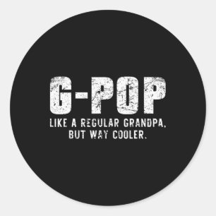 G-pop als een opa, maar veel koeler alleen veel GP Ronde Sticker