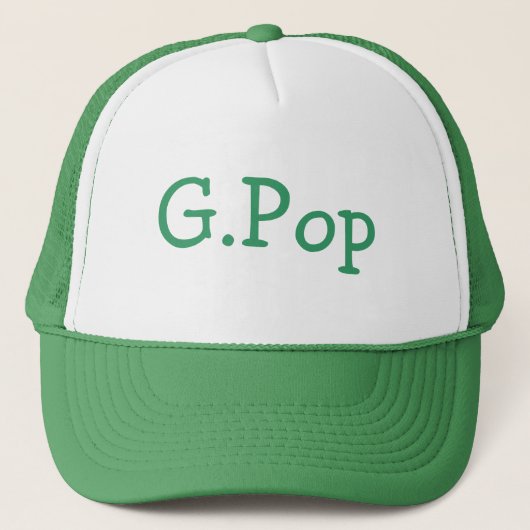 "G.Pop" Pet van Trucker (Voorkant)