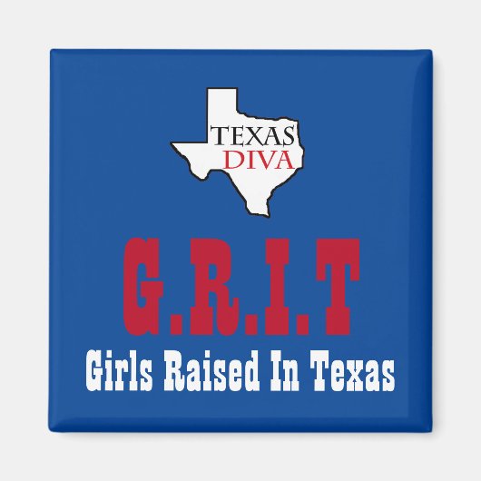 G.R.I.T. - Meisjes in Texas - Texas DIVA Magneet (Voorkant)