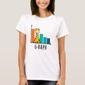 G-raph Funny Giraffe Graph Pun T-shirt (Voorkant)