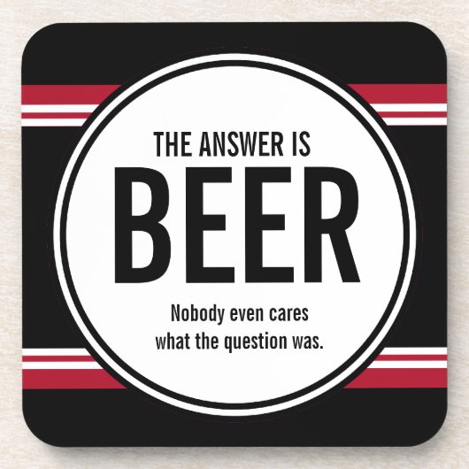 (G Versie) Funny Beer is het Onderzetter van het A (Voorkant)