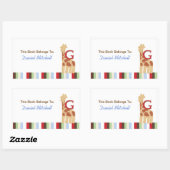 G voor Giraffe Alphabet Soepboek Bord Sticker (Vel)