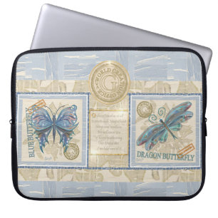 G Vormende Kantoor-vlinder Laptop Sleeve