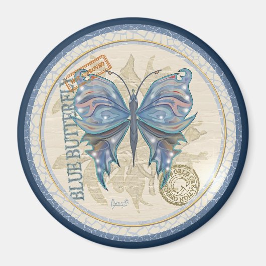 G Vormende Kantoor-vlinder Magneet (Voorkant)