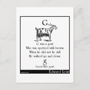 G was een geit briefkaart