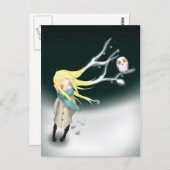 G winter card briefkaart (Voorkant / Achterkant)