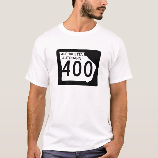 GA 400 "Alpharetta Autobahn" T-shirt (Voorkant)