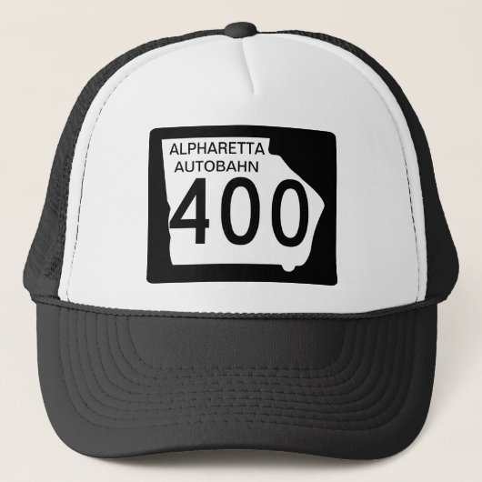 GA 400 "Alpharetta Autobahn" Trucker Pet (Voorkant)