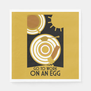 Ga aan de slag met een Egg Wall Art Servet