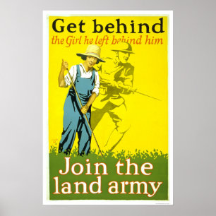 Ga achter het meisje aan dat hij achterliet poster
